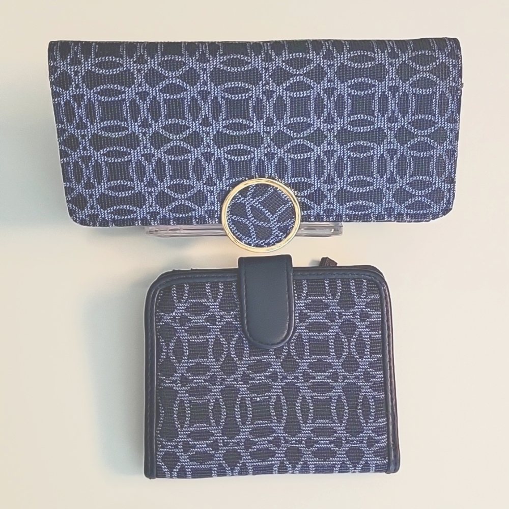 TWO FOR ONE! TIME & TRU Clutch Organizer + Bifold Wallet | Both NWT - Picture 3 of 13